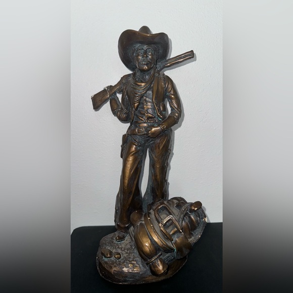 Ceramic Cowboy Statue - Picture 2 of 6